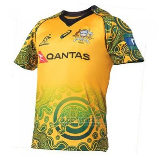 Australia Wallabies Rugby Jersey 2017-18 Indigenousus